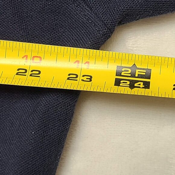 Big Custom Mens XL Navy Blue Long Sleeve Polo Style Shirt Impact Group - Picture 5 of 7